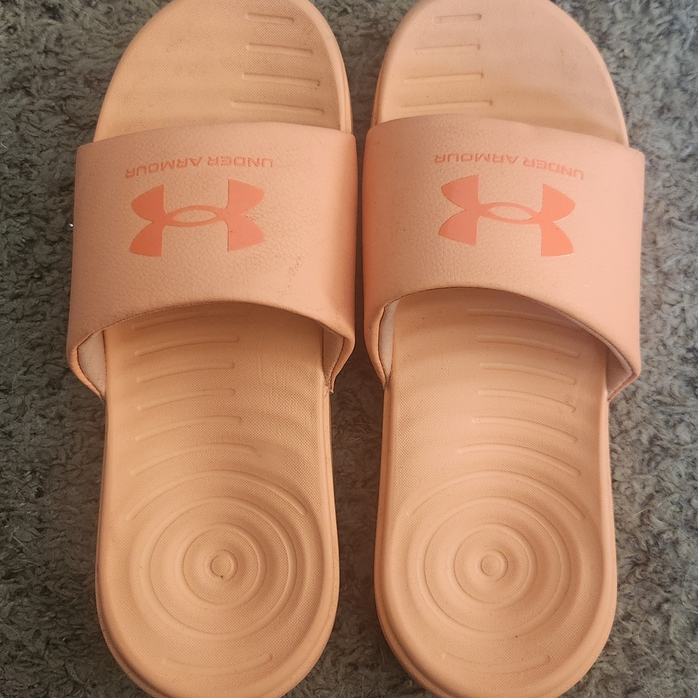 Under Armour Peach Slide Sandals